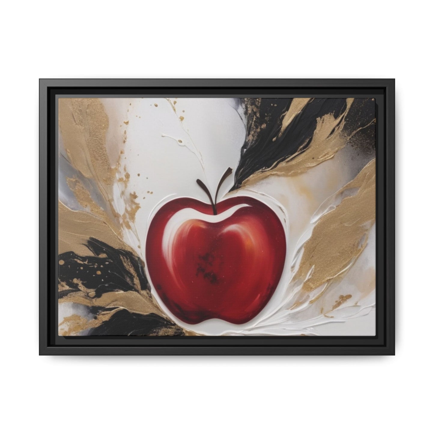 Elegant Apple Canvas Art Print - Framed Wall Decor