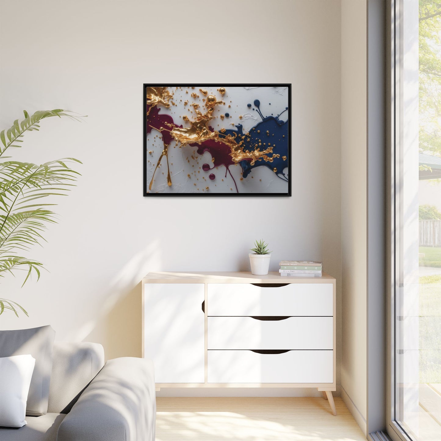 Matte Canvas, Framed (Multi-color)