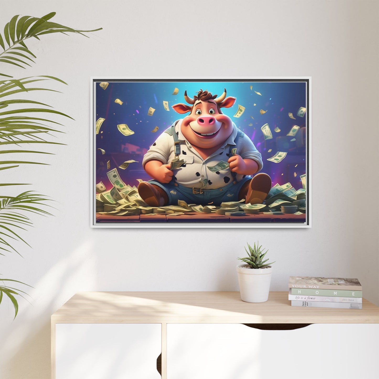 Matte Canvas, Framed (Multi-color)
