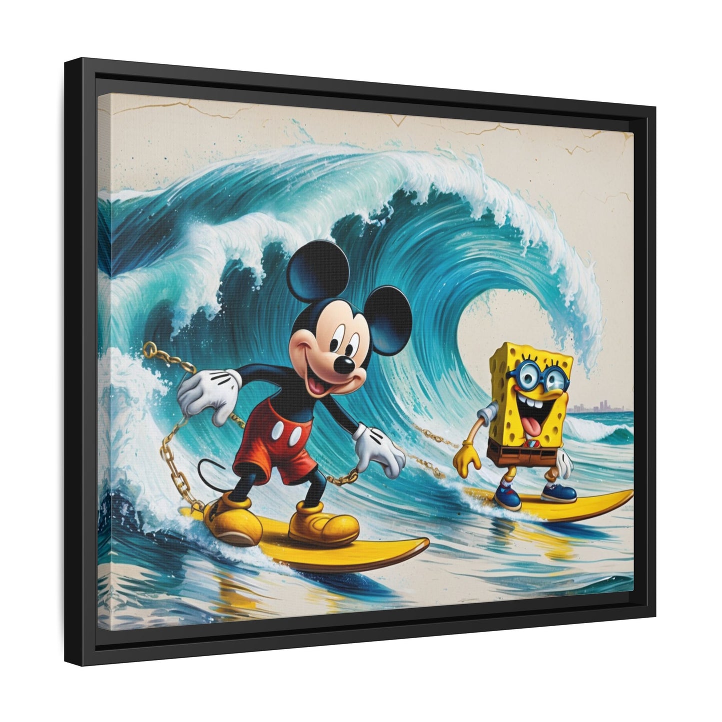Vibrant Framed Art Print - Bold Floral Fantasy