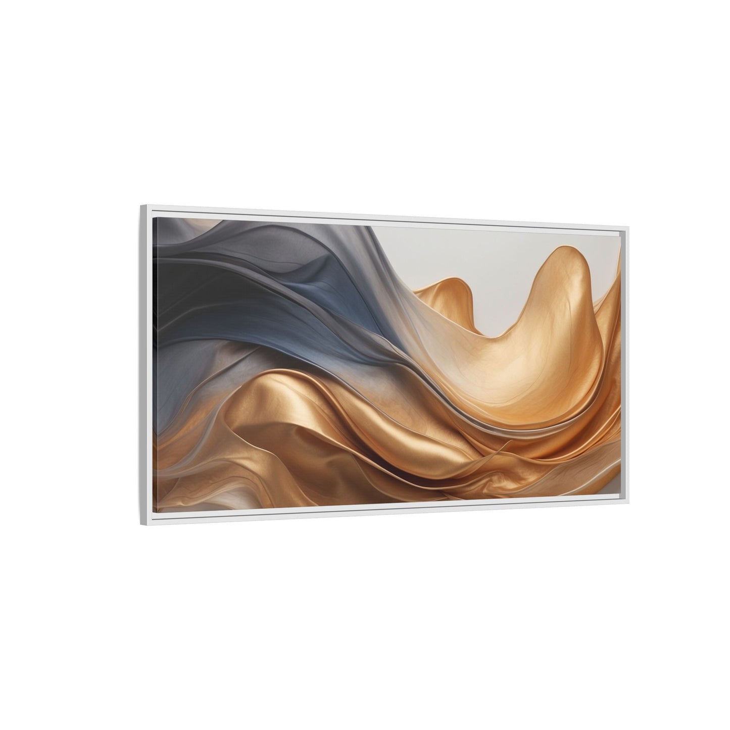 Abstract Matte Canvas Art Print - Framed Multi-color Wall Decor