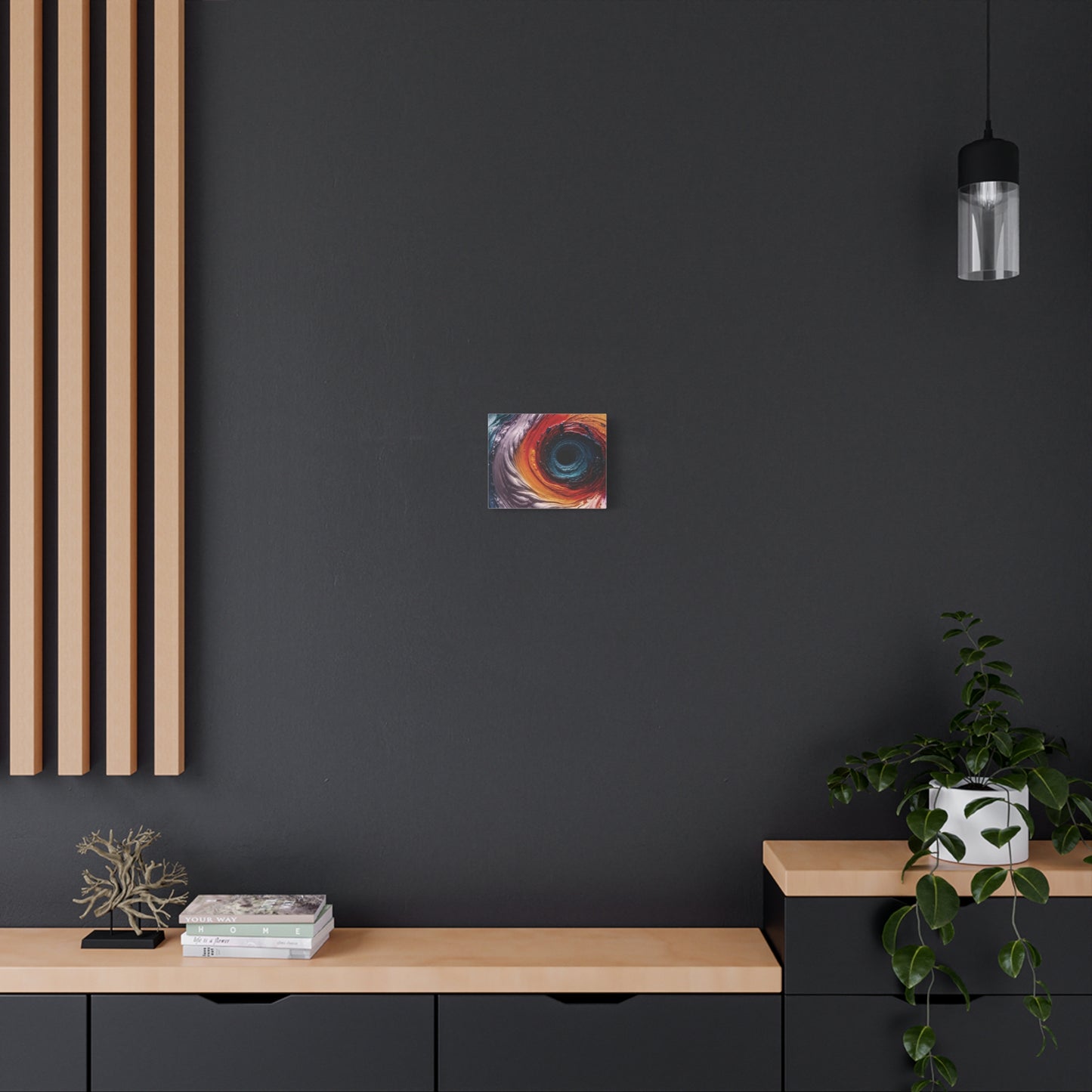 Vibrant Abstract Wall Art Canvas - Swirling Colors