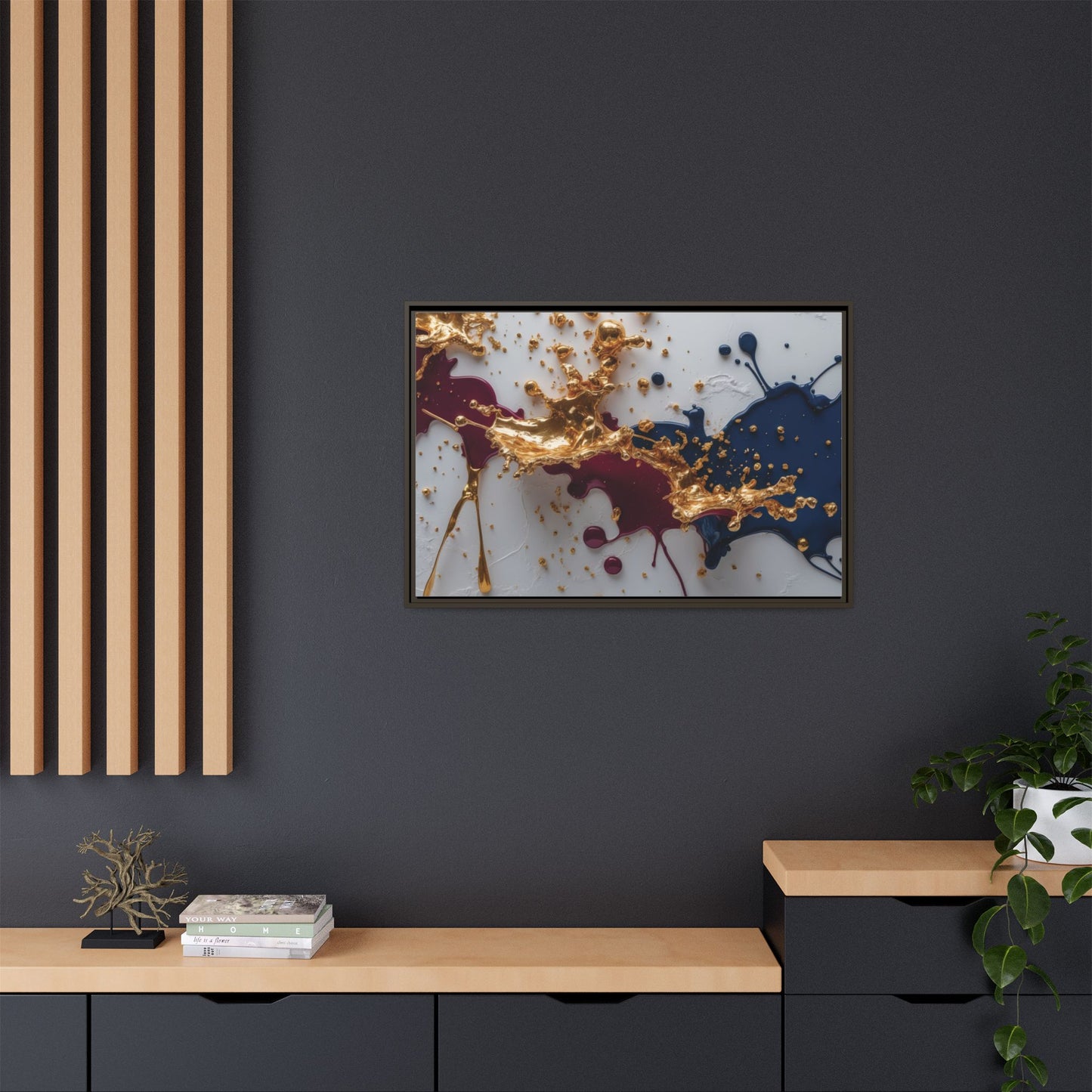 Matte Canvas, Framed (Multi-color)