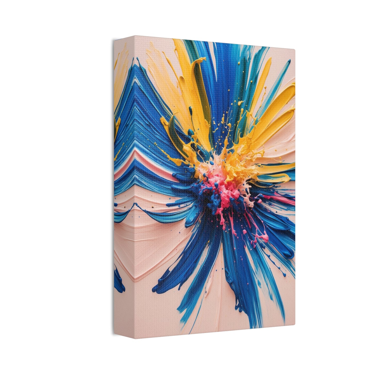 Vibrant Abstract Canvas Art - Color Explosion Wall Decor