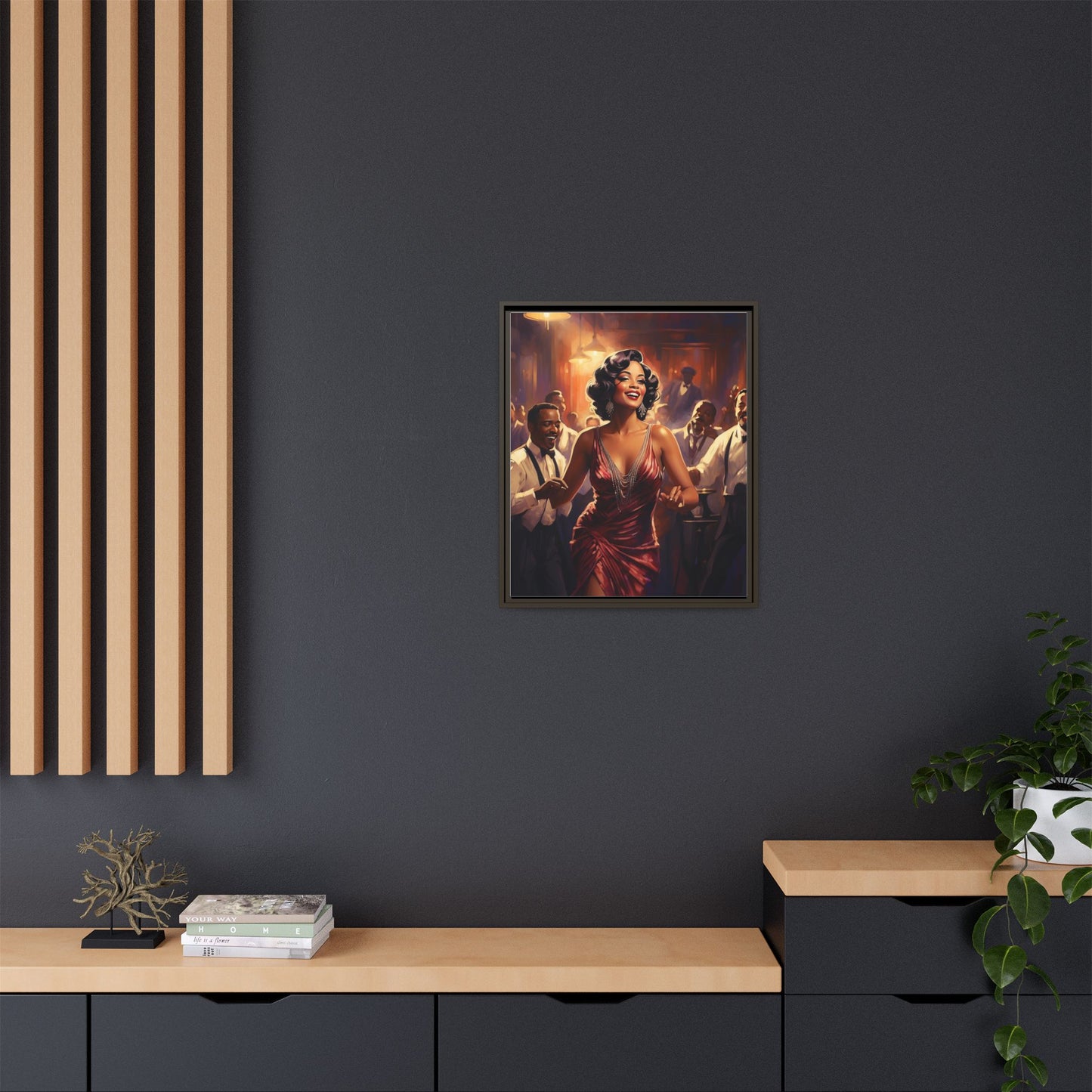 Matte Canvas, Framed (Multi-color)