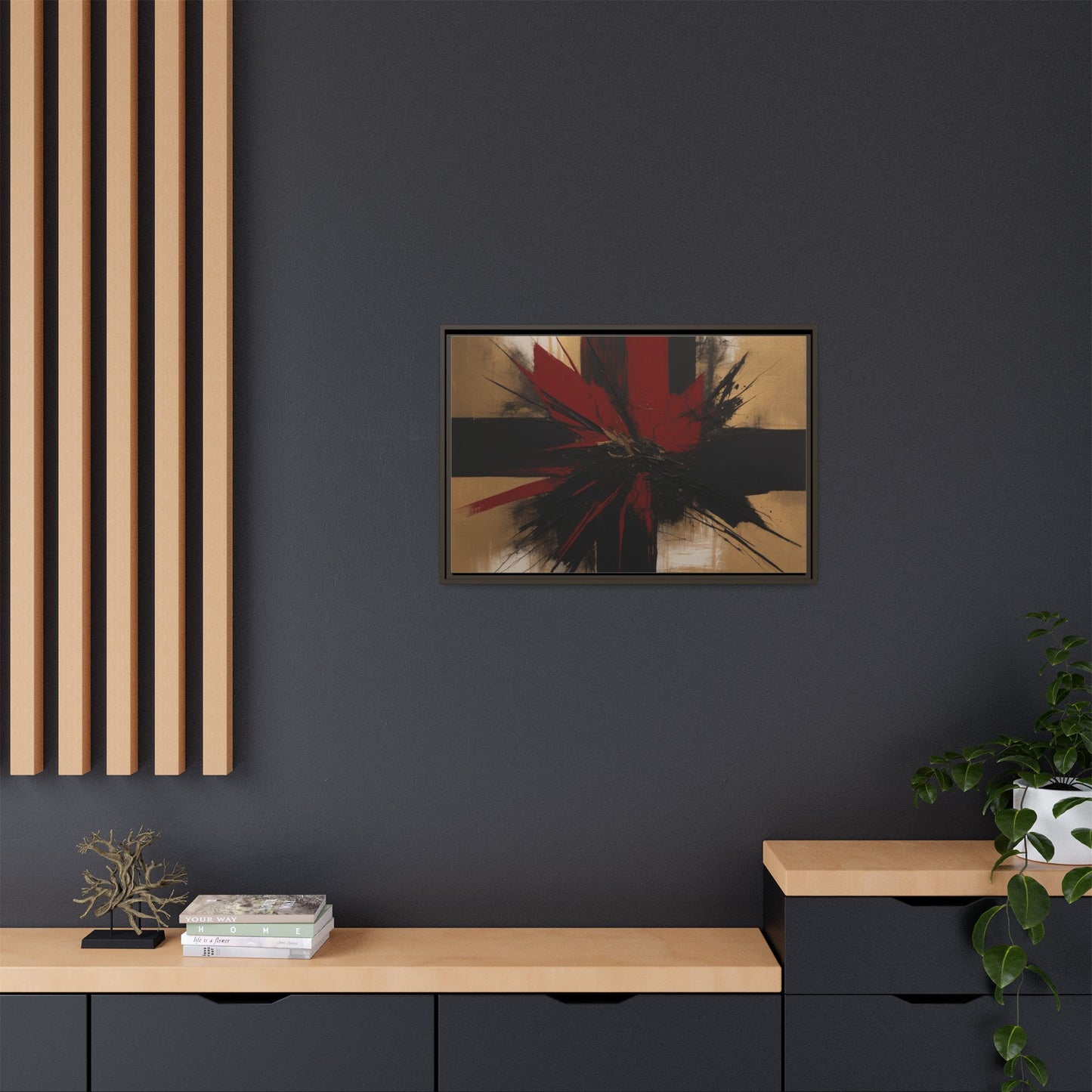 Matte Canvas, Framed (Multi-color)
