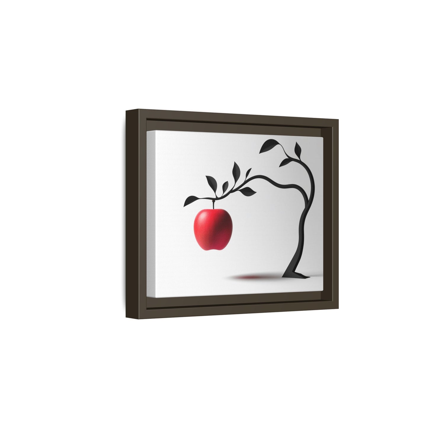 Modern Framed Canvas Art - Red Apple Tree Decor for Home & Office