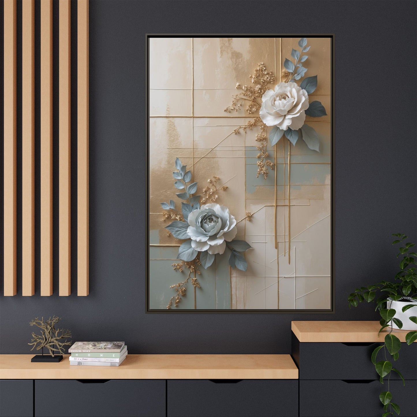 Matte Canvas, Framed (Multi-color)
