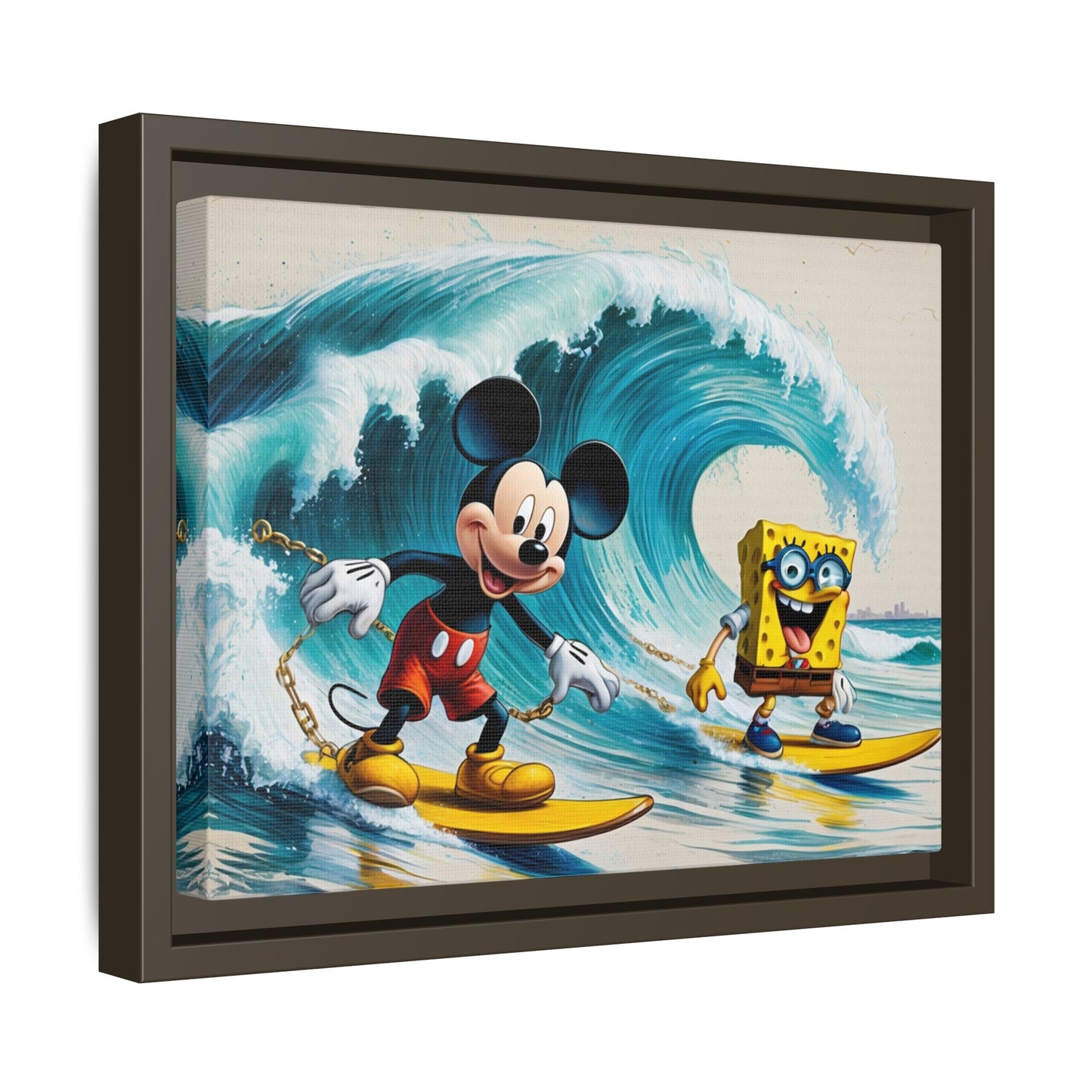 Vibrant Framed Art Print - Bold Floral Fantasy