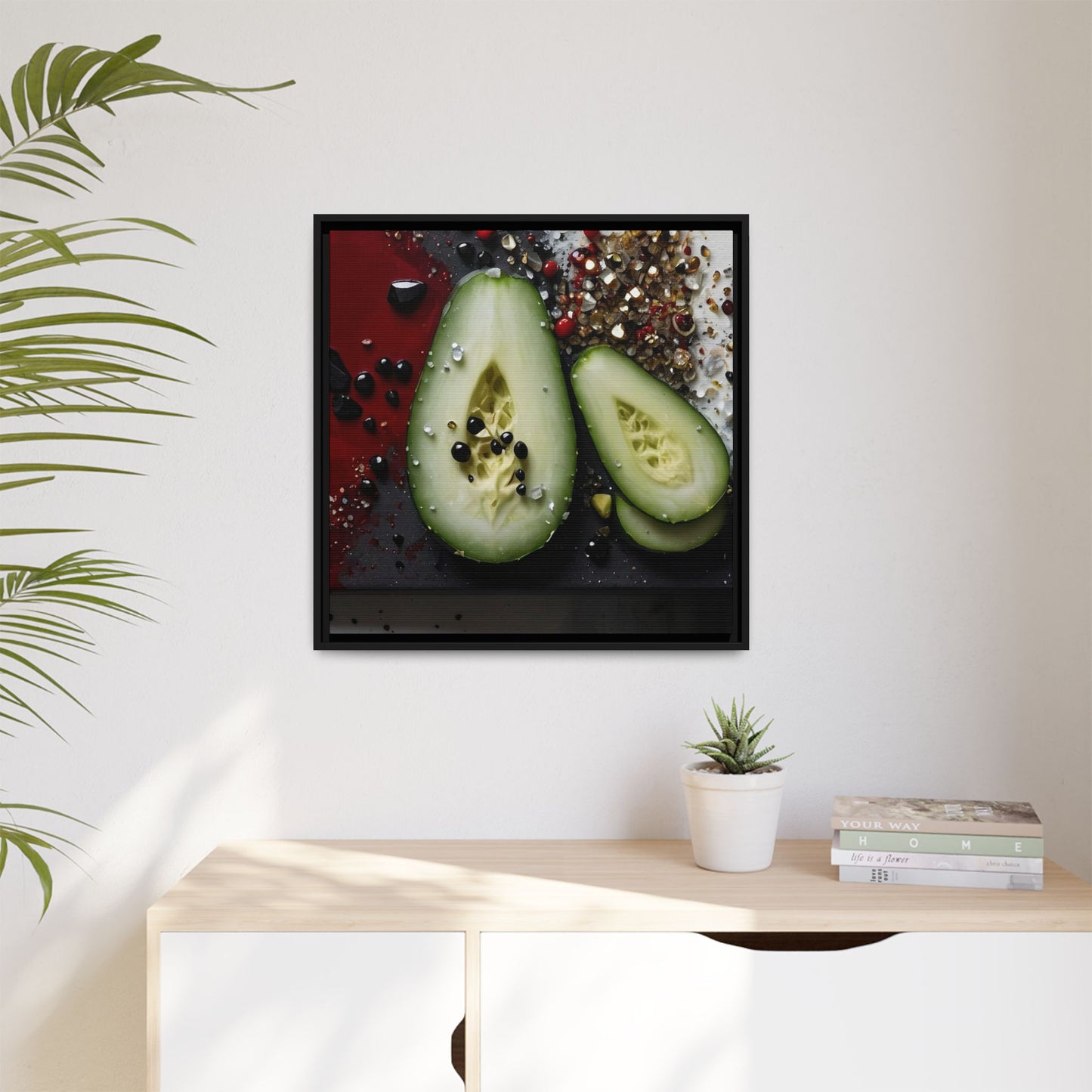Matte Canvas, Framed (Multi-color)