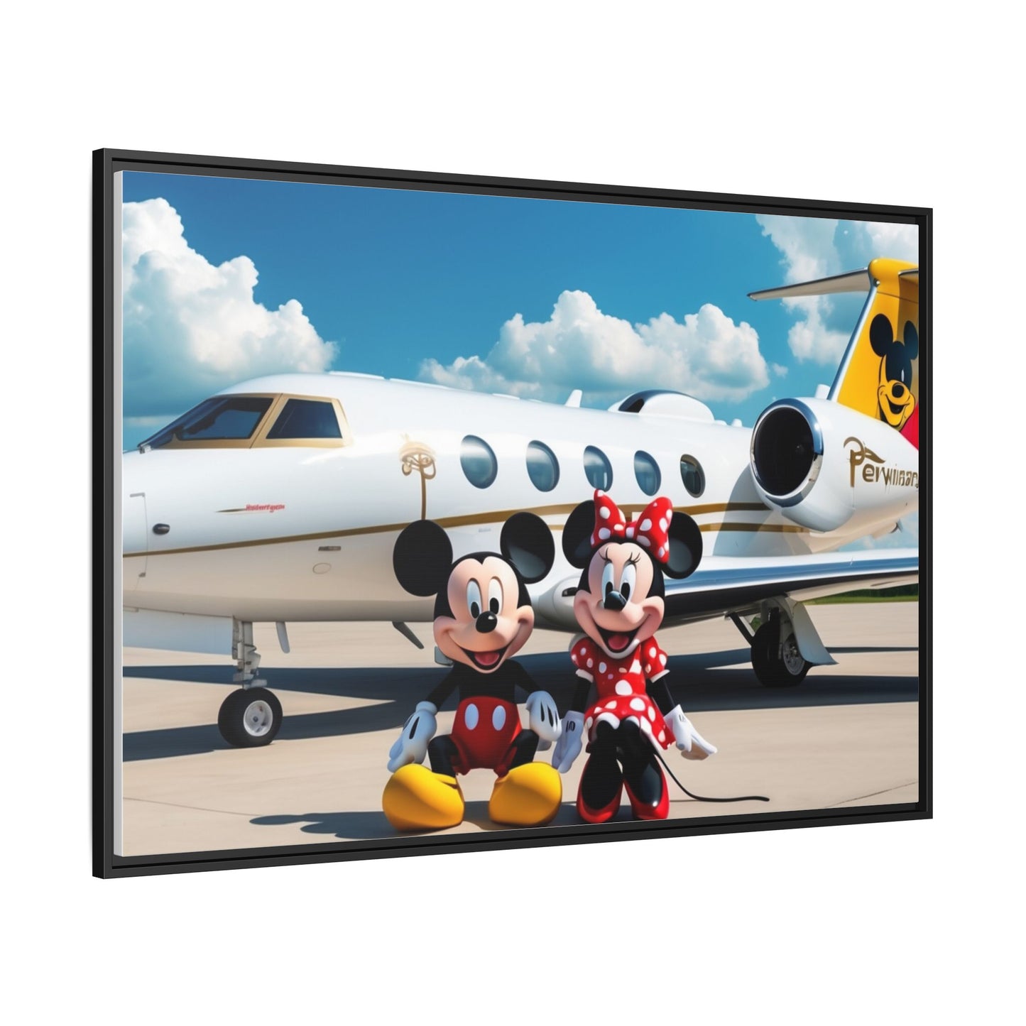 Mickey & Minnie Jetsetter Canvas Art