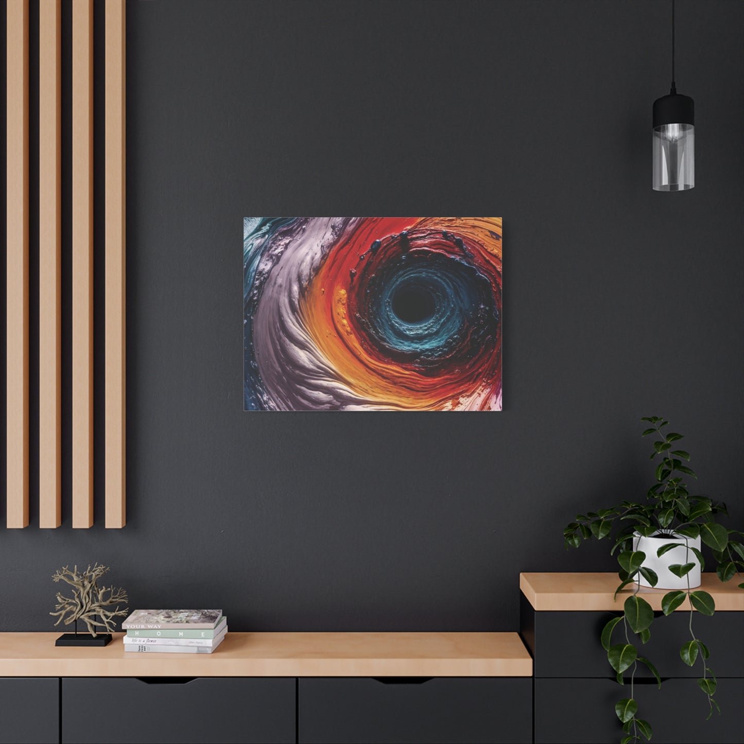 Vibrant Abstract Wall Art Canvas - Swirling Colors