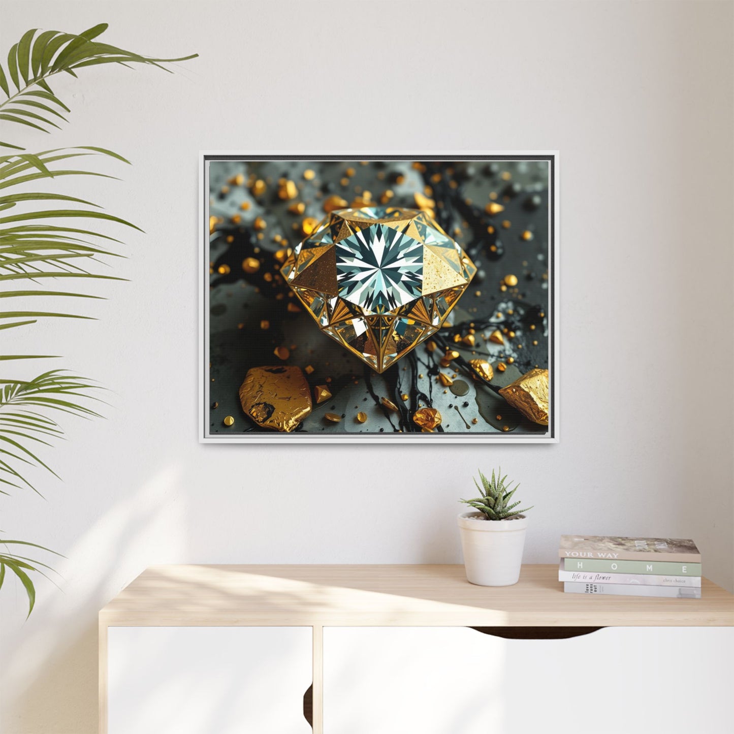 Matte Canvas, Framed (Multi-color)