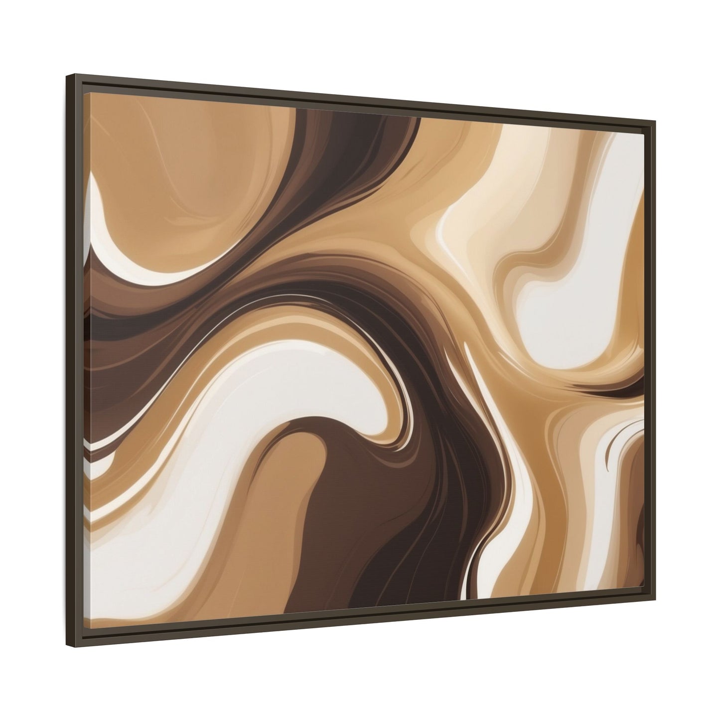 Abstract Wave Framed Canvas Art - Multi-Color Home Decor