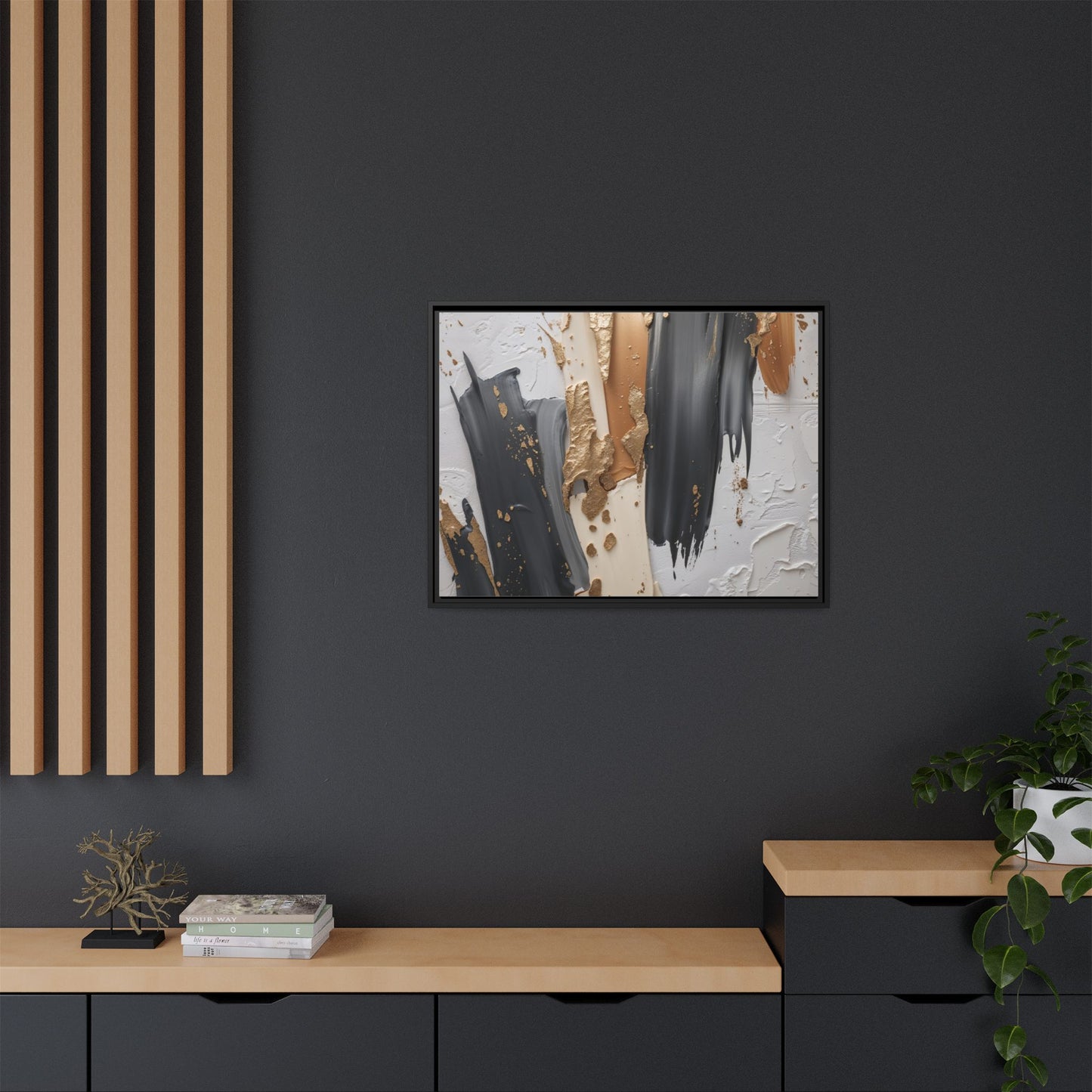 Matte Canvas, Framed (Multi-color)