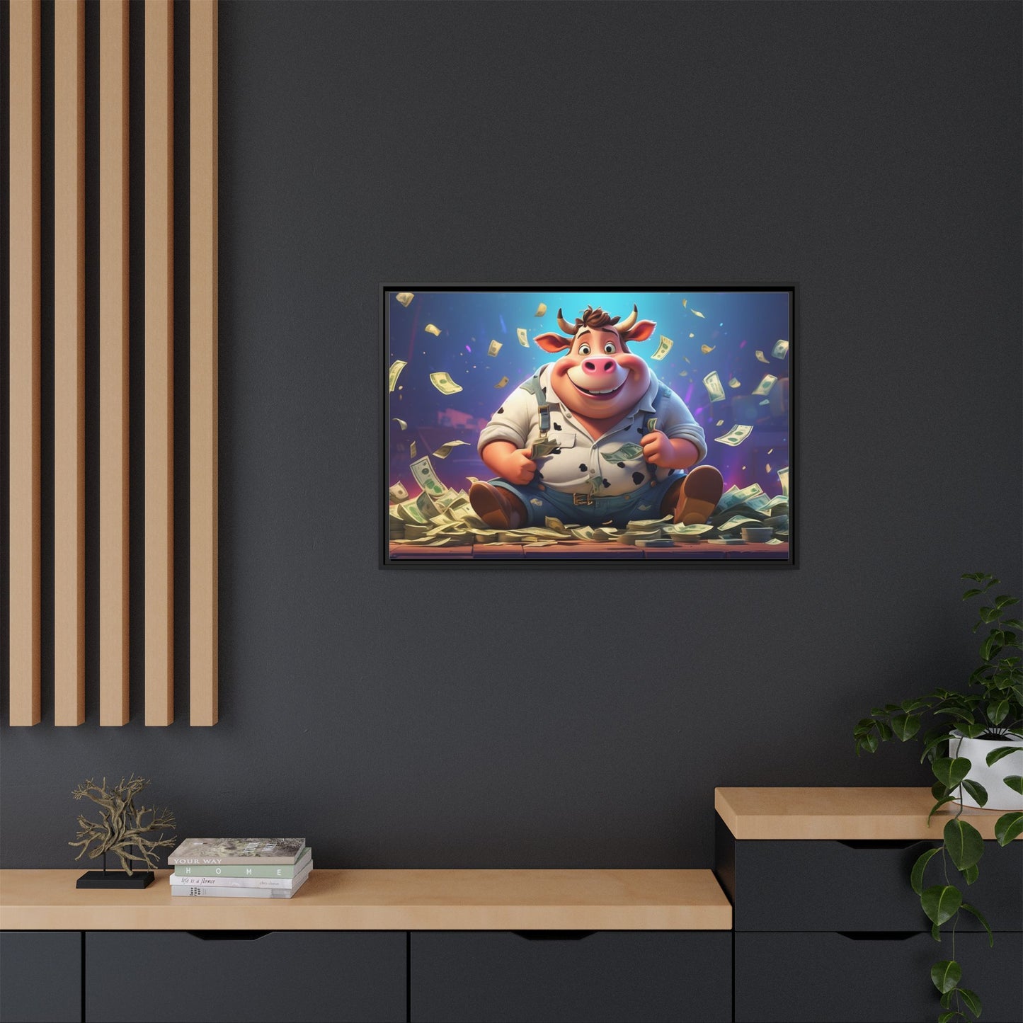 Matte Canvas, Framed (Multi-color)