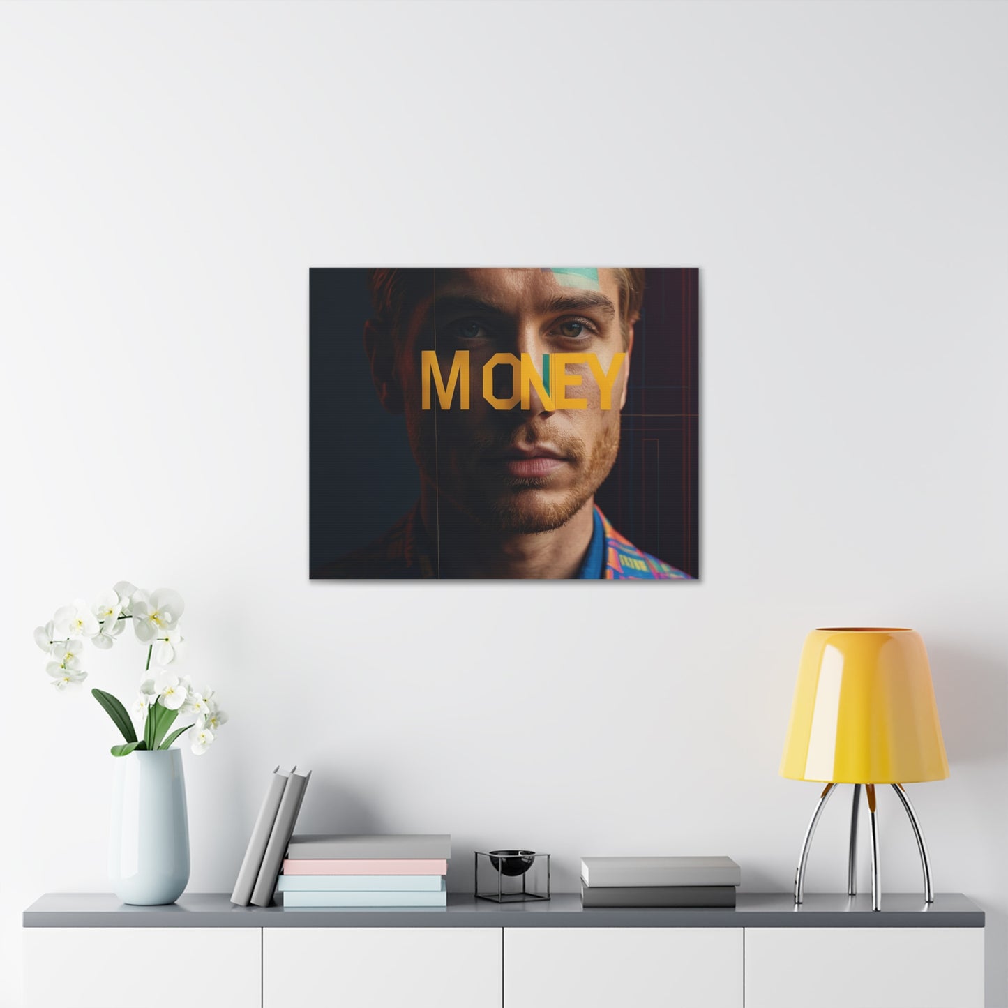 Inspirational Canvas Gallery Wrap - 'MONEY' Wall Art for Modern Spaces