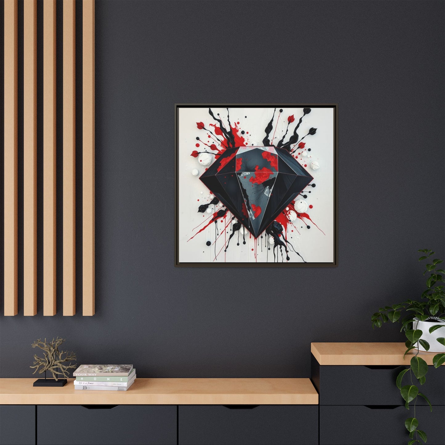 Matte Canvas, Framed (Multi-color)