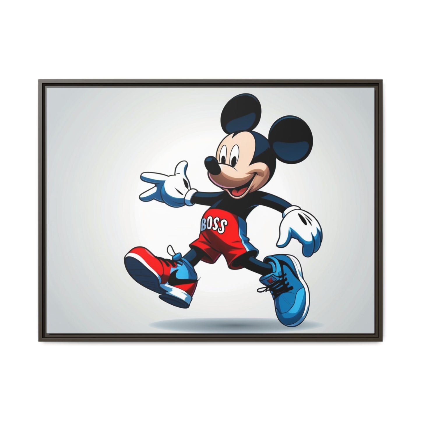 Mickey Mouse Boss Framed Canvas Art