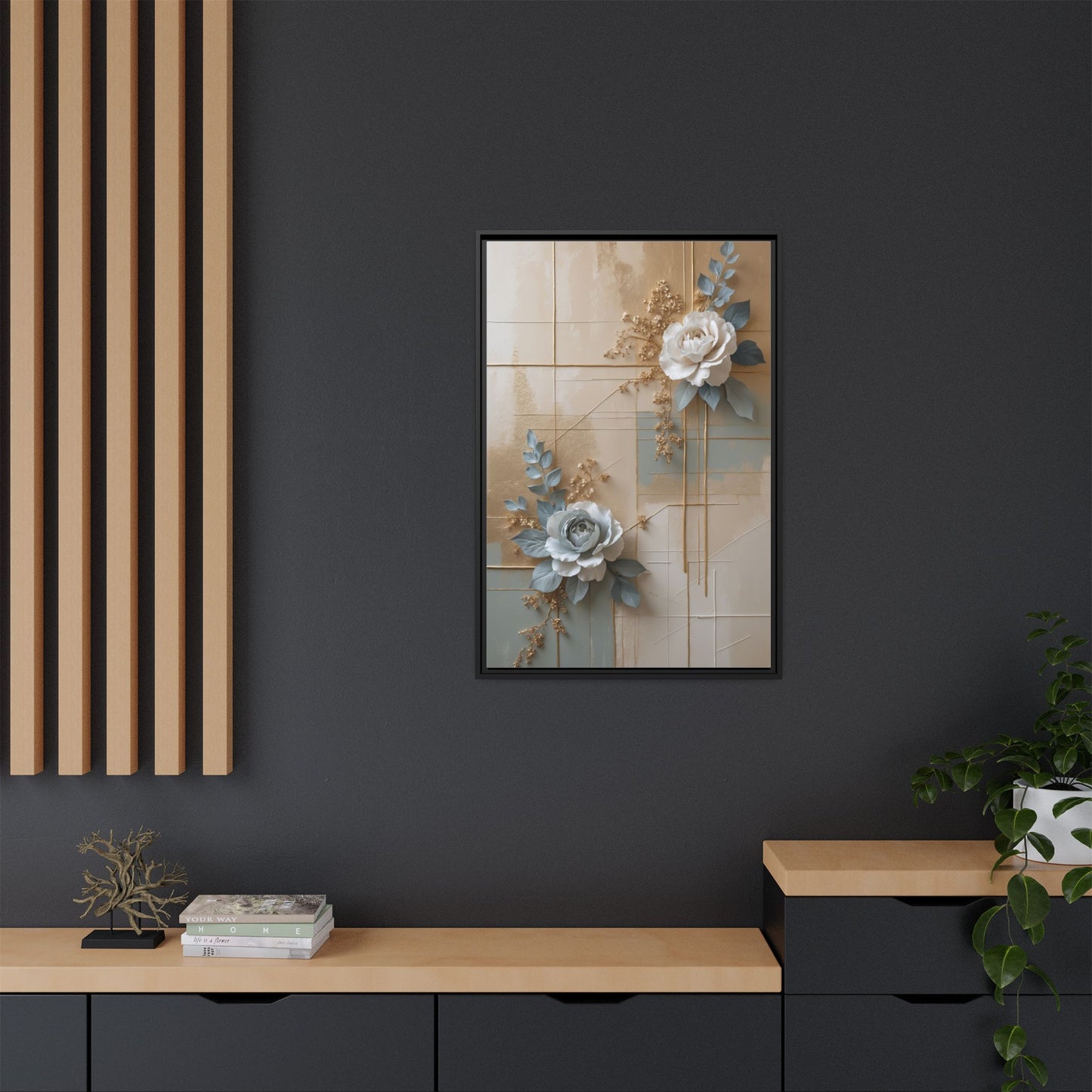 Matte Canvas, Framed (Multi-color)