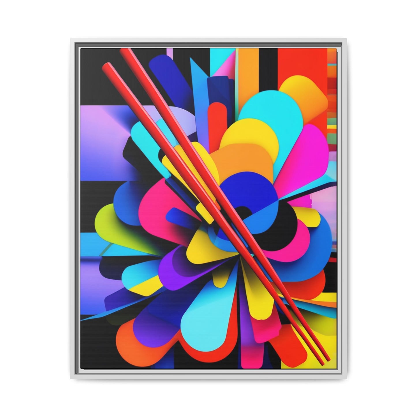 Matte Canvas, Framed (Multi-color)