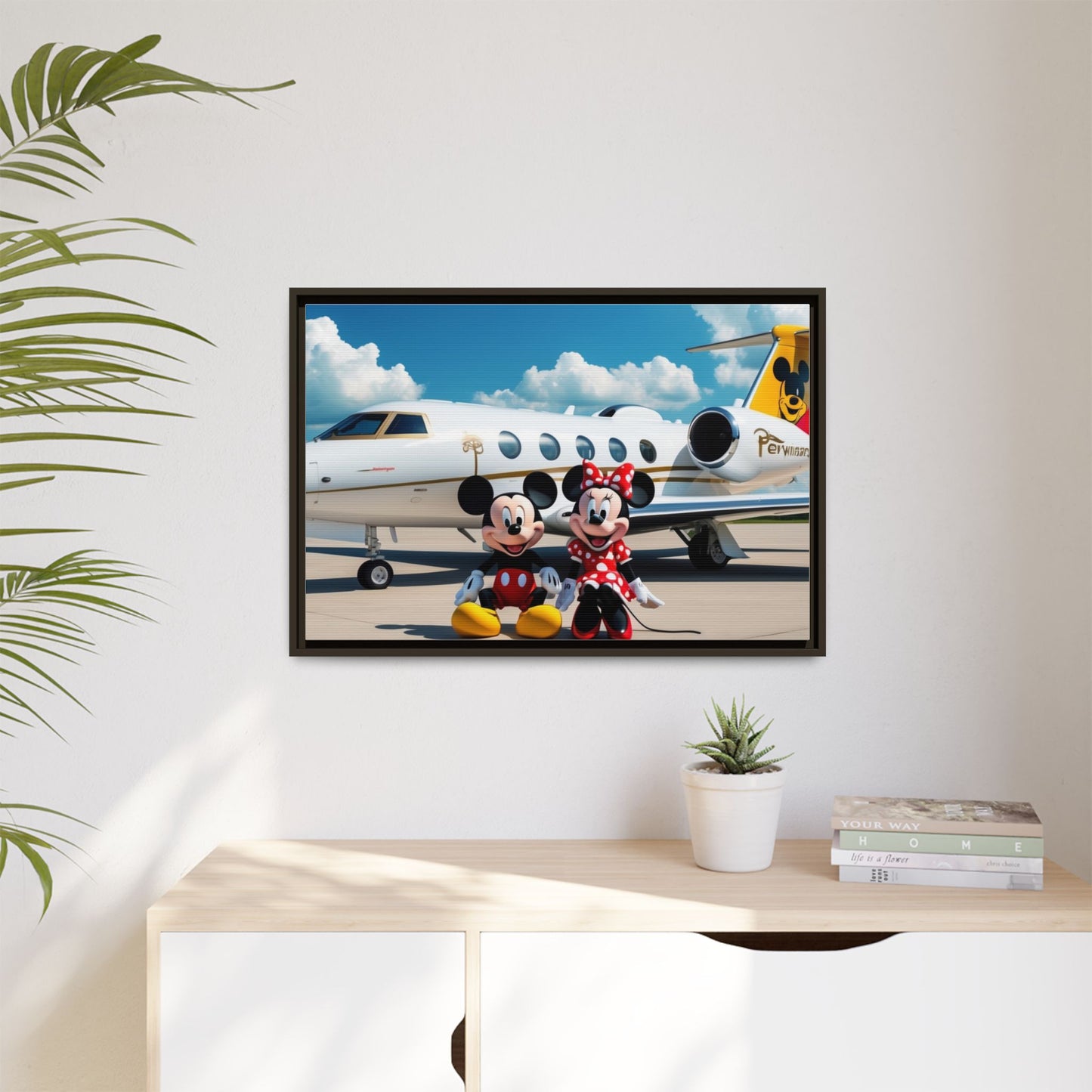 Mickey & Minnie Jetsetter Canvas Art