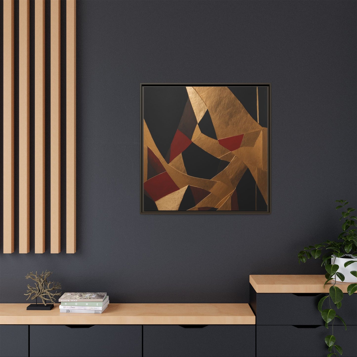 Matte Canvas, Framed (Multi-color)