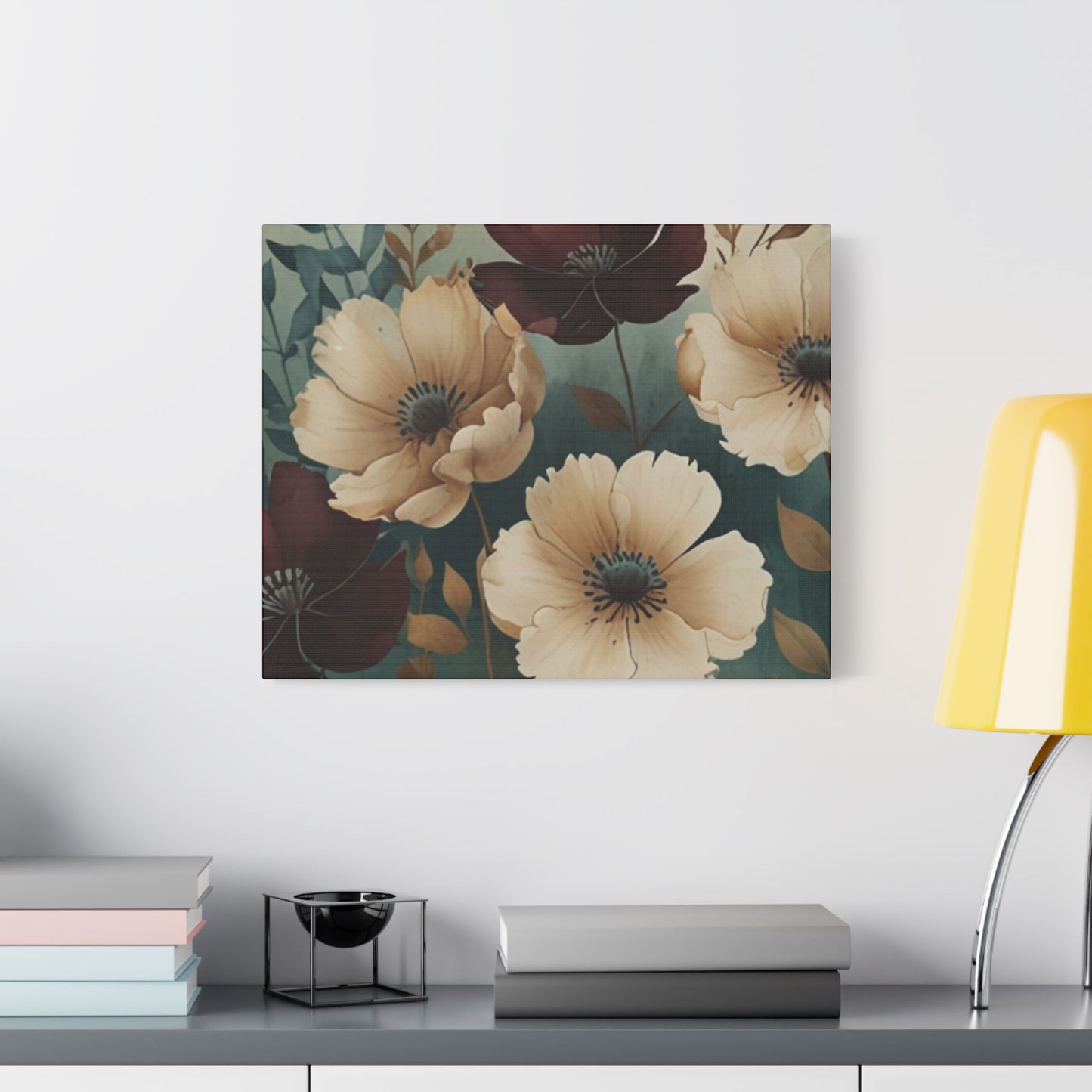 Floral Satin Canvas Art | Nature-Inspired Wall Décor