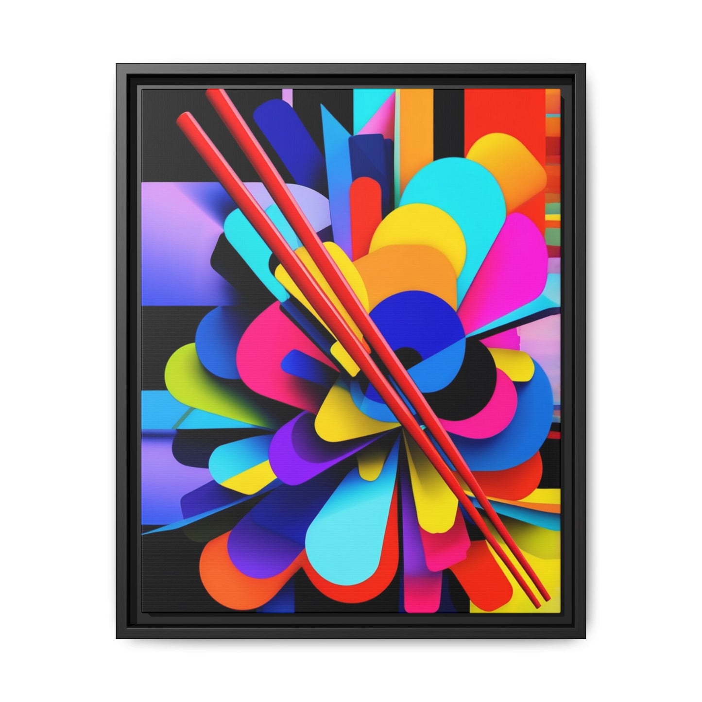 Matte Canvas, Framed (Multi-color)