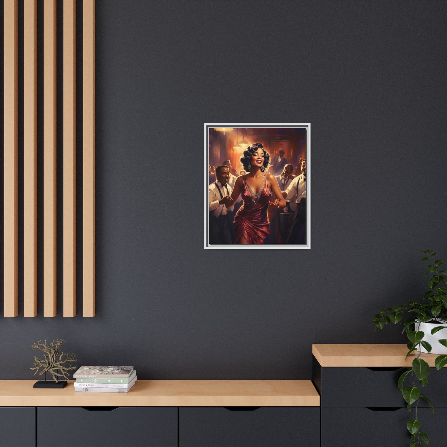 Matte Canvas, Framed (Multi-color)
