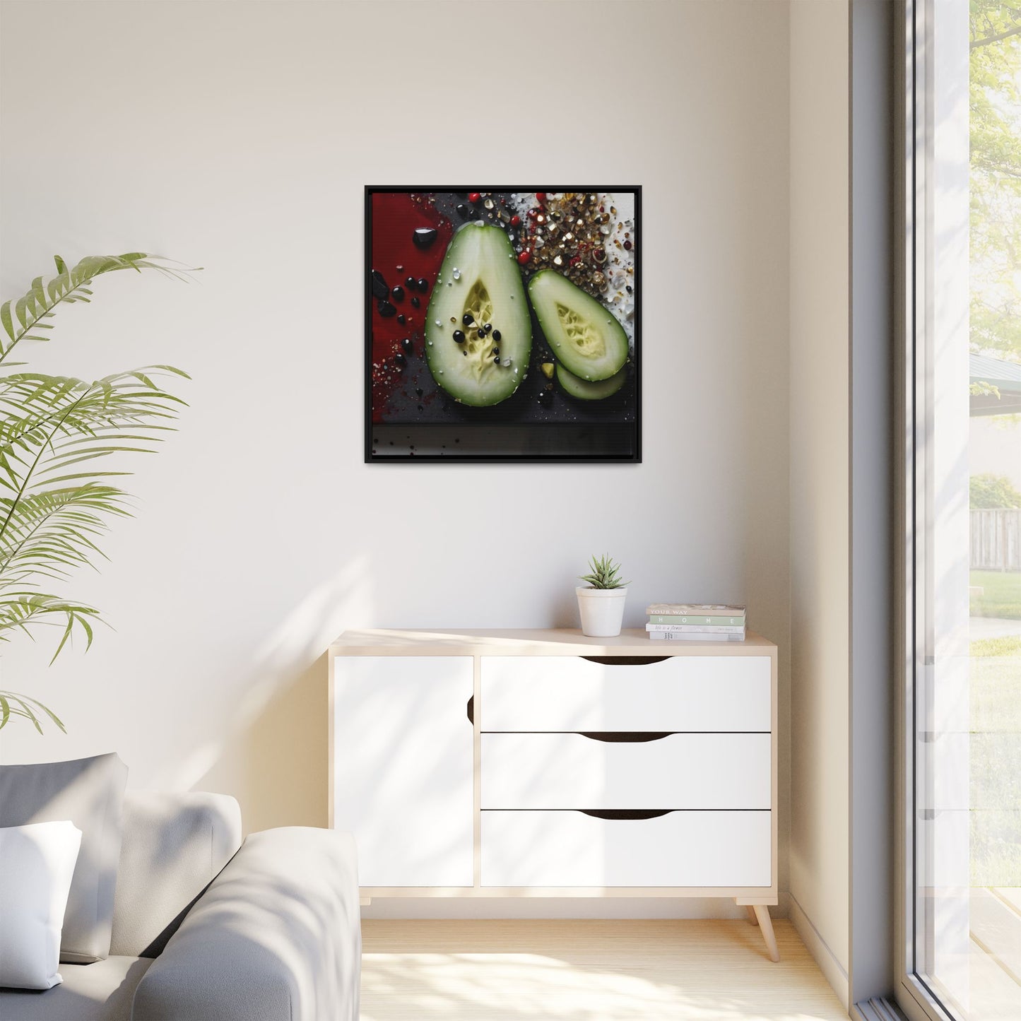 Matte Canvas, Framed (Multi-color)