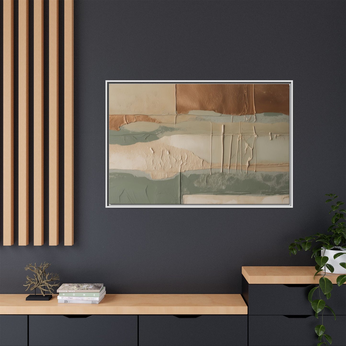 Matte Canvas, Framed (Multi-color)