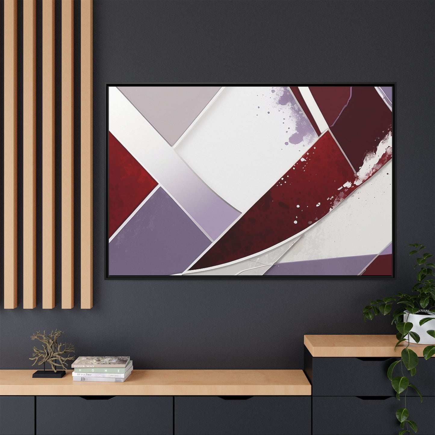 Matte Canvas, Framed (Multi-color)