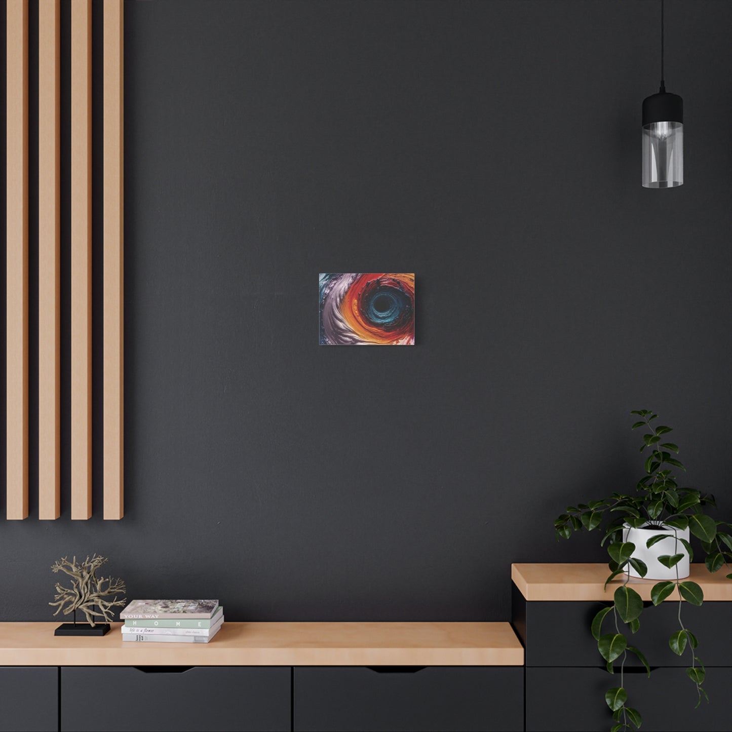 Vibrant Abstract Wall Art Canvas - Swirling Colors