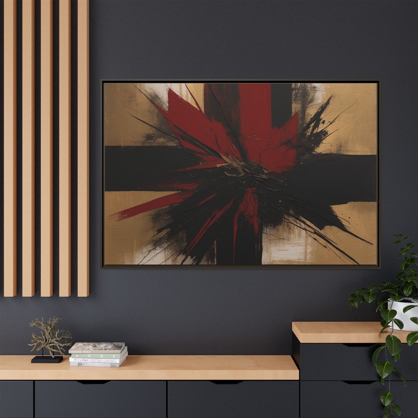 Matte Canvas, Framed (Multi-color)