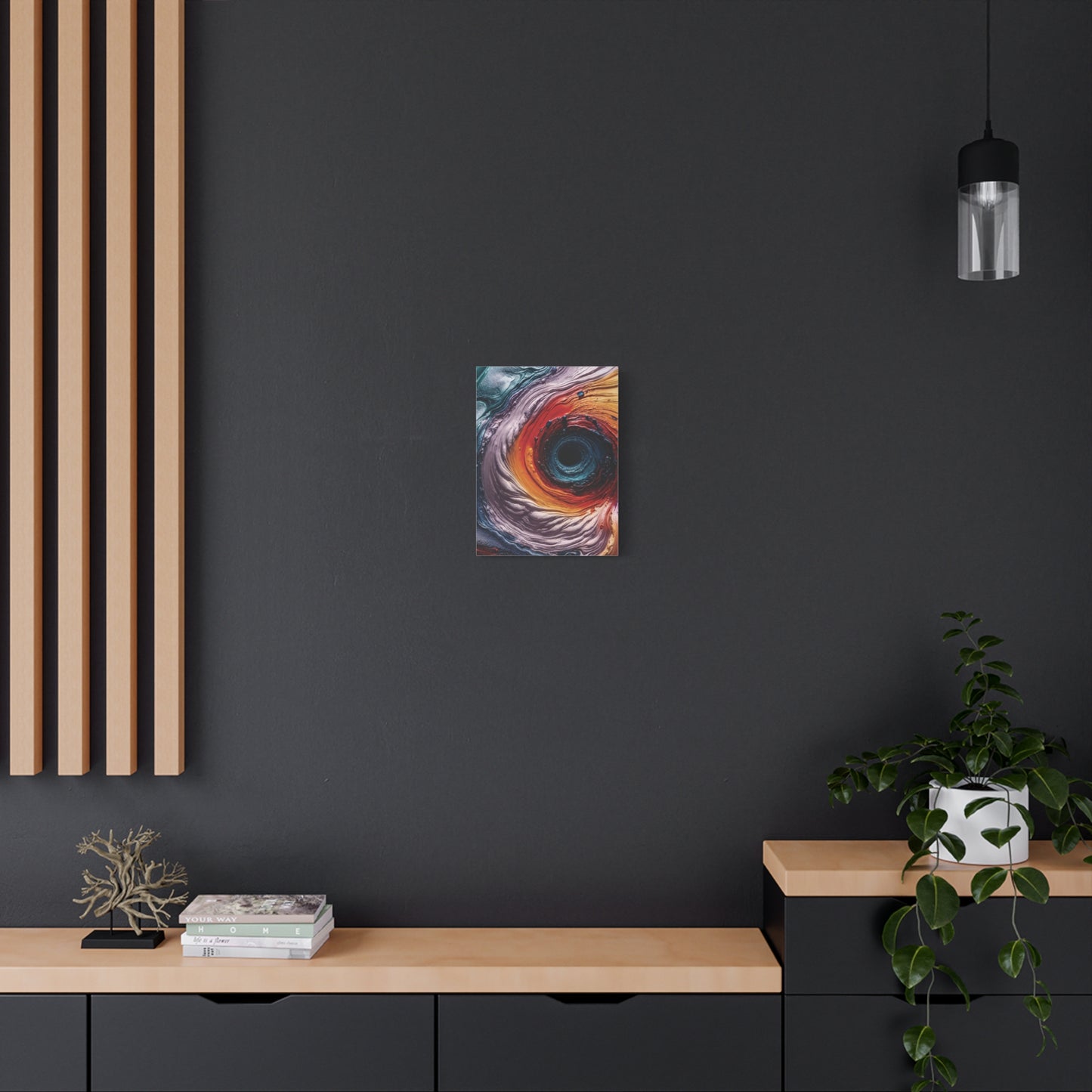 Vibrant Abstract Wall Art Canvas - Swirling Colors