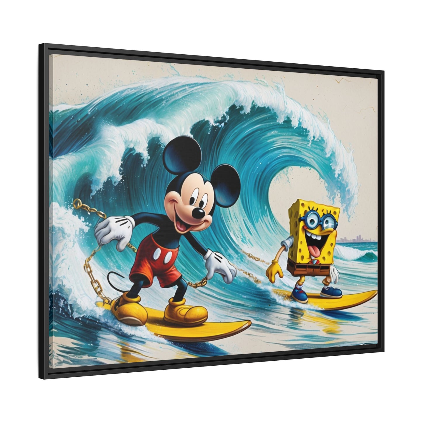 Vibrant Framed Art Print - Bold Floral Fantasy