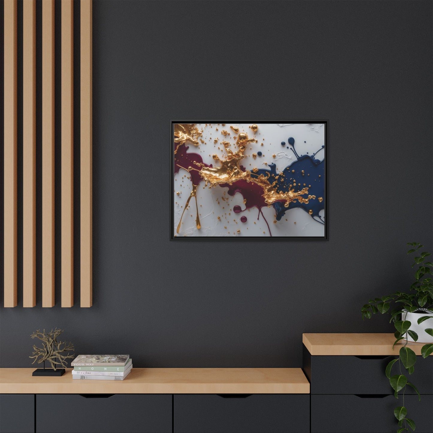 Matte Canvas, Framed (Multi-color)