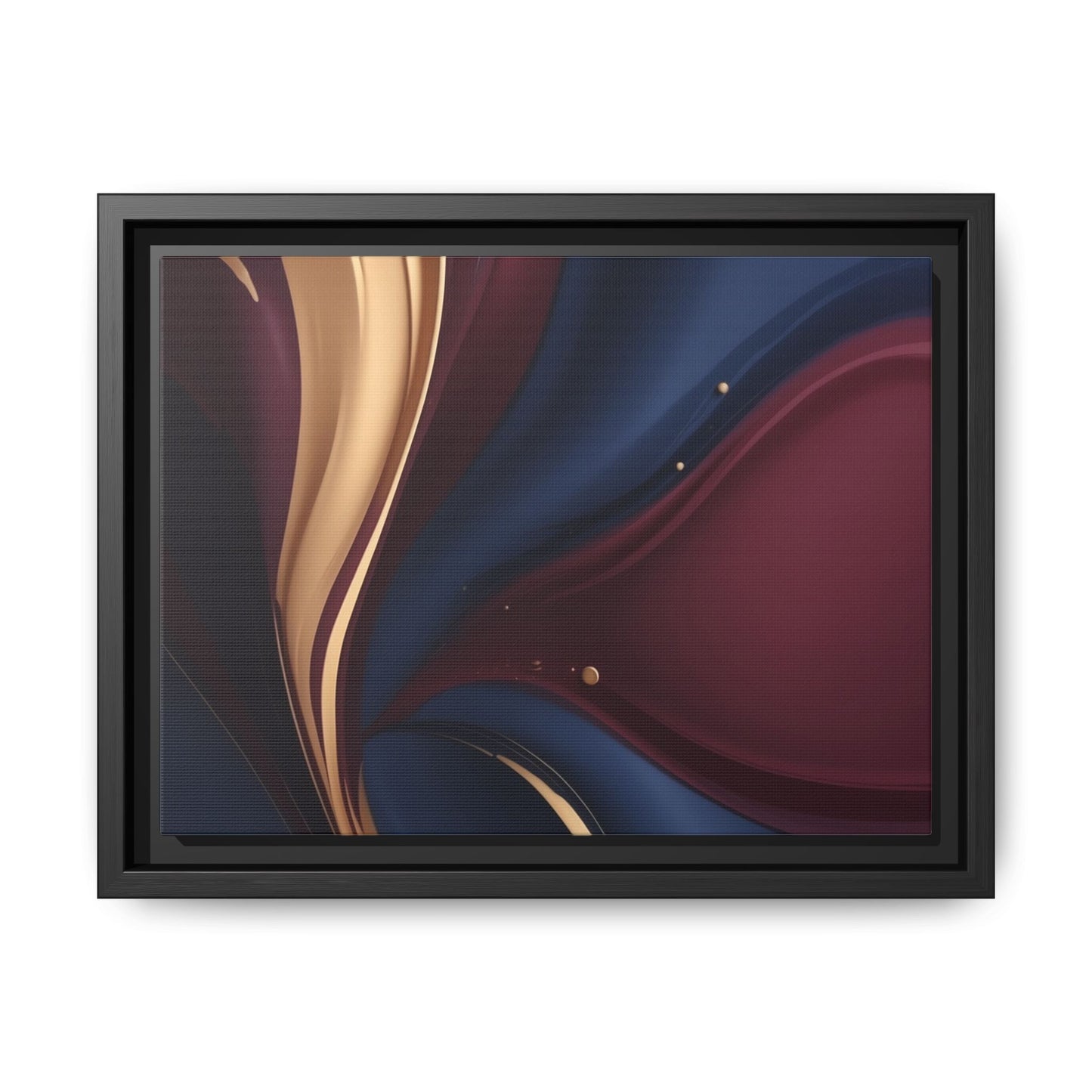 Elegant Multi-Color Framed Canvas Art - Modern Abstract Wall Decor