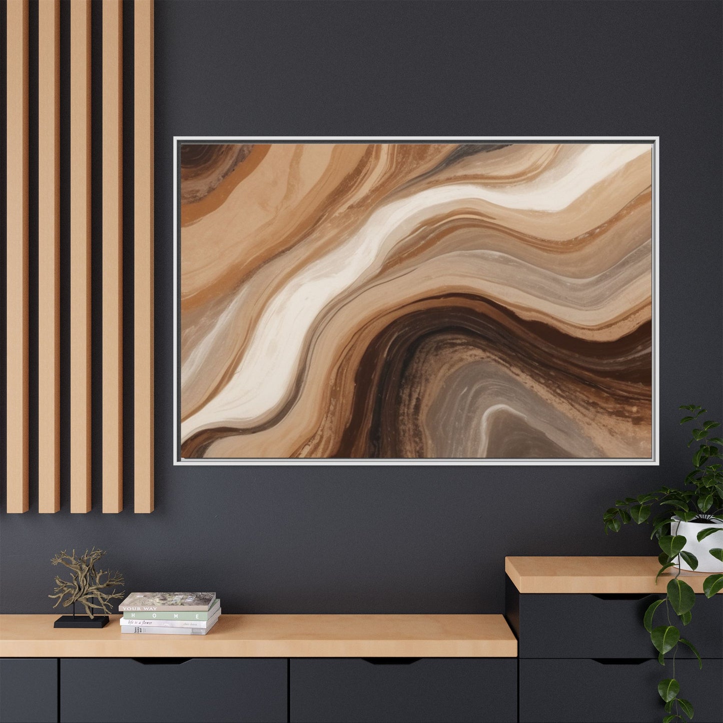 Matte Canvas, Framed (Multi-color)