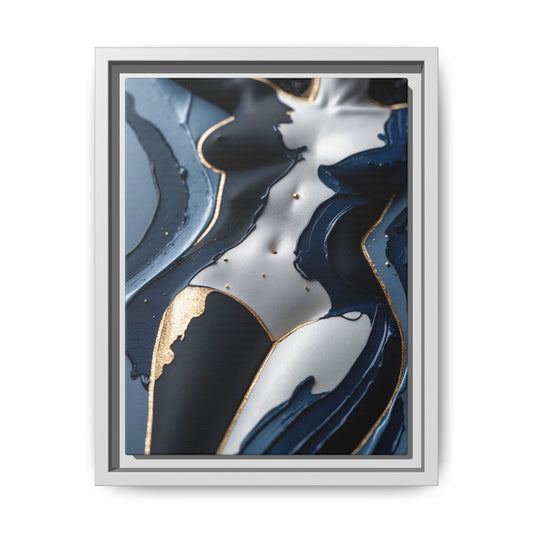 Sculpted in Midnight-Nude Canvas Print