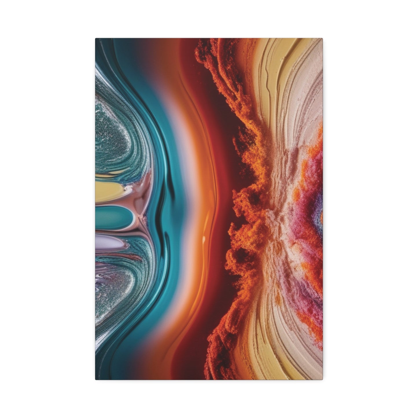 Stunning Abstract Canvas Art - 15" Stretched Wall Decor