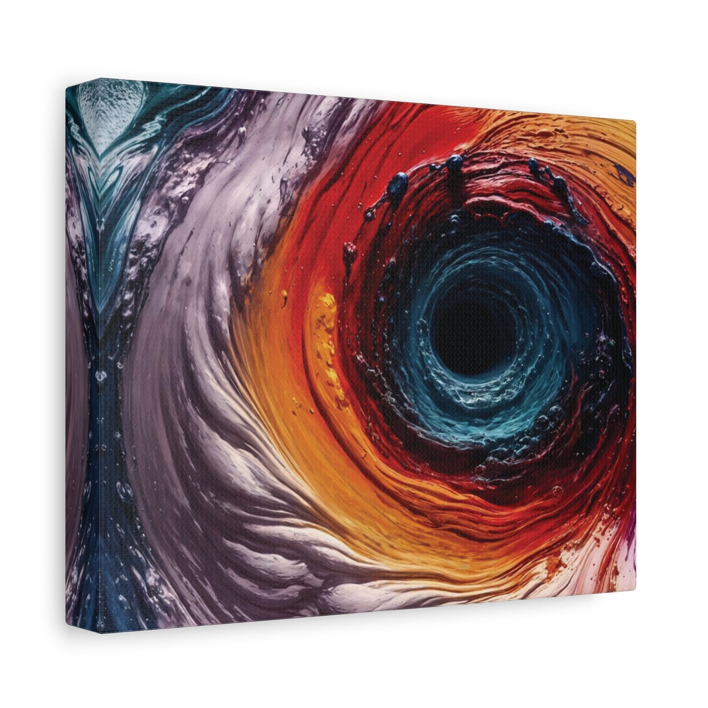 Vibrant Abstract Wall Art Canvas - Swirling Colors