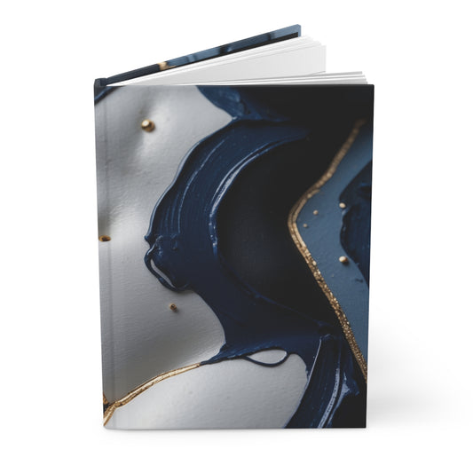 Elegant Navy & Gold Hardcover Journal - Perfect for Writing, Journaling, and Gift Giving