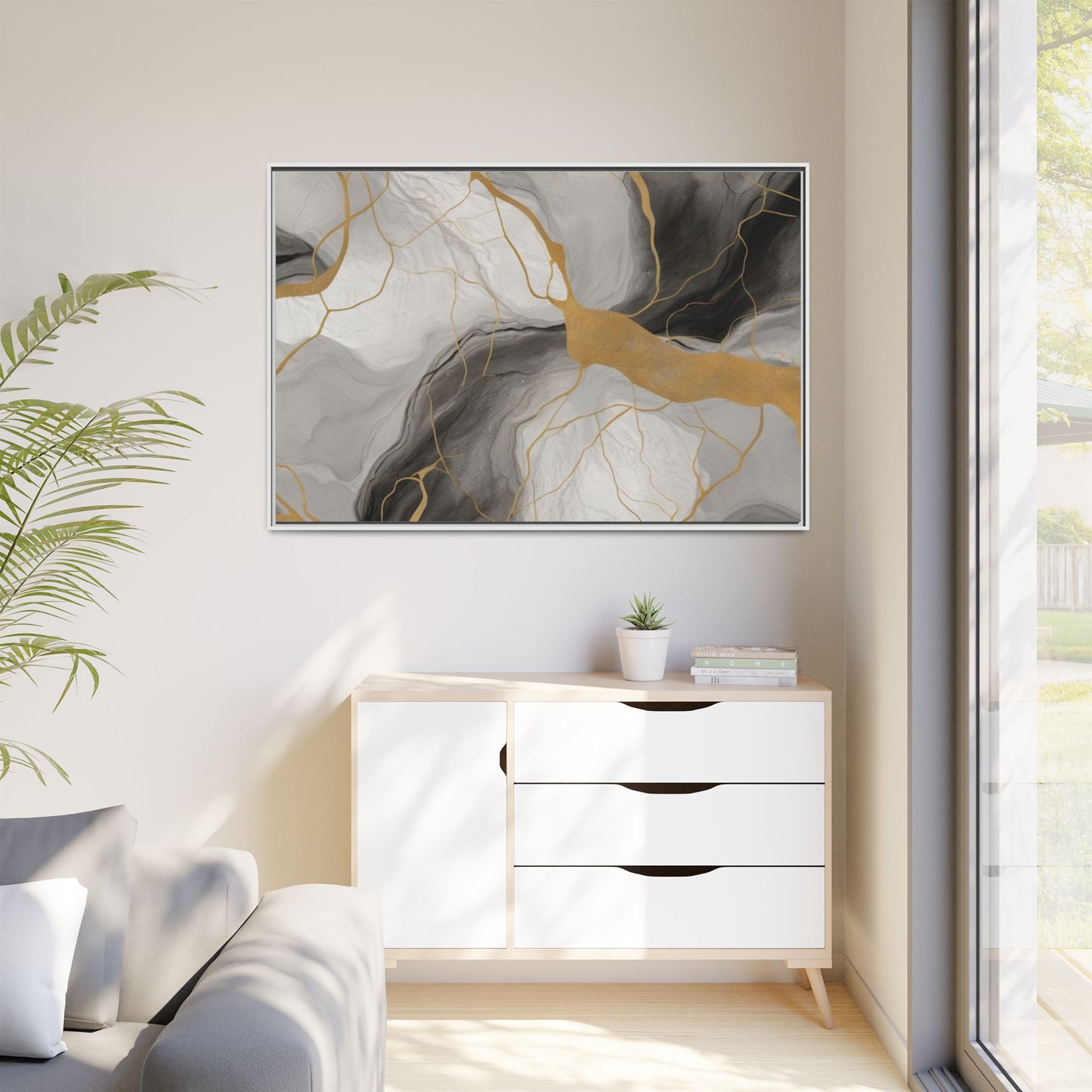 Matte Canvas, Framed (Multi-color)