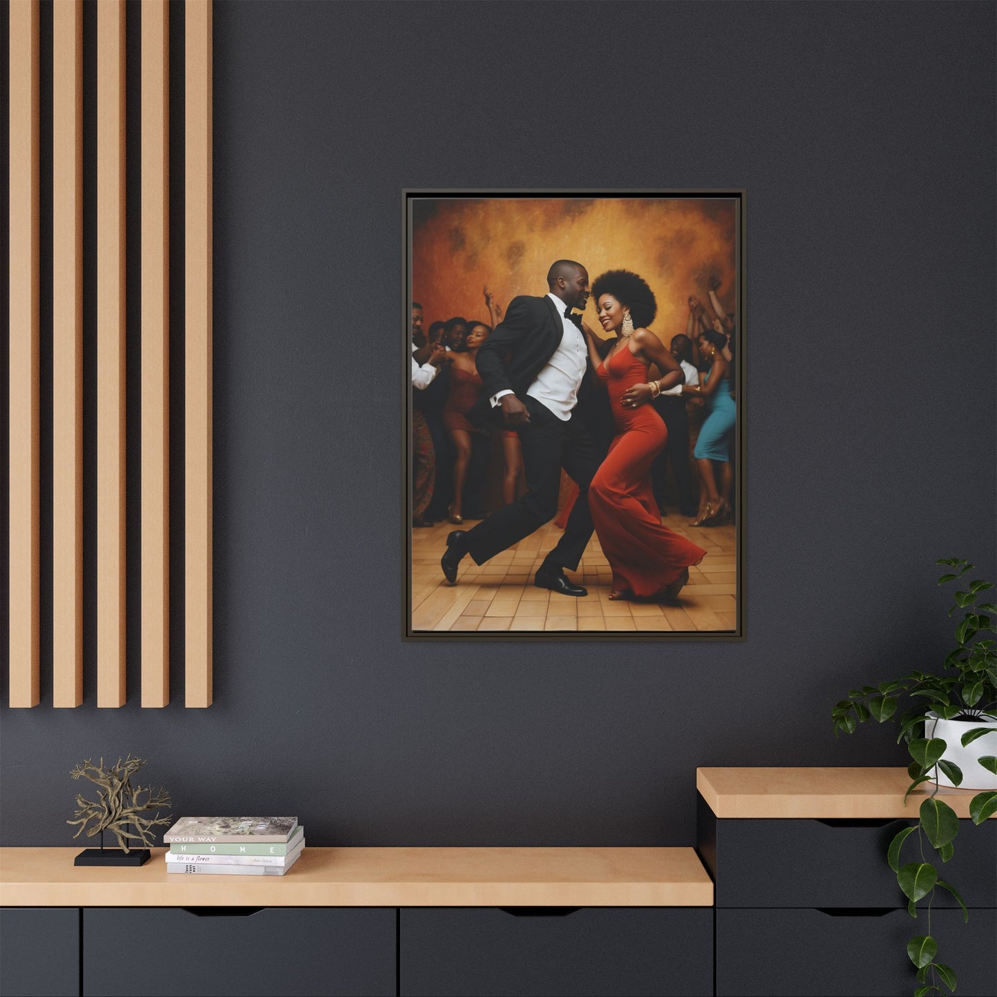 Matte Canvas, Framed (Multi-color)