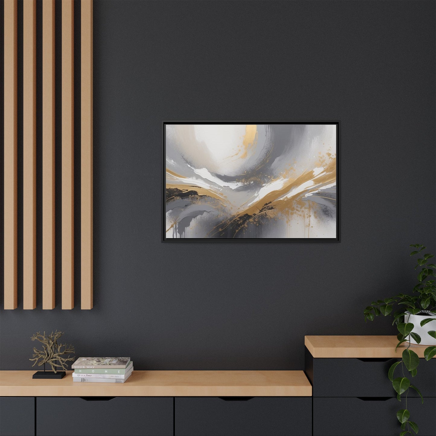 Matte Canvas, Framed (Multi-color)