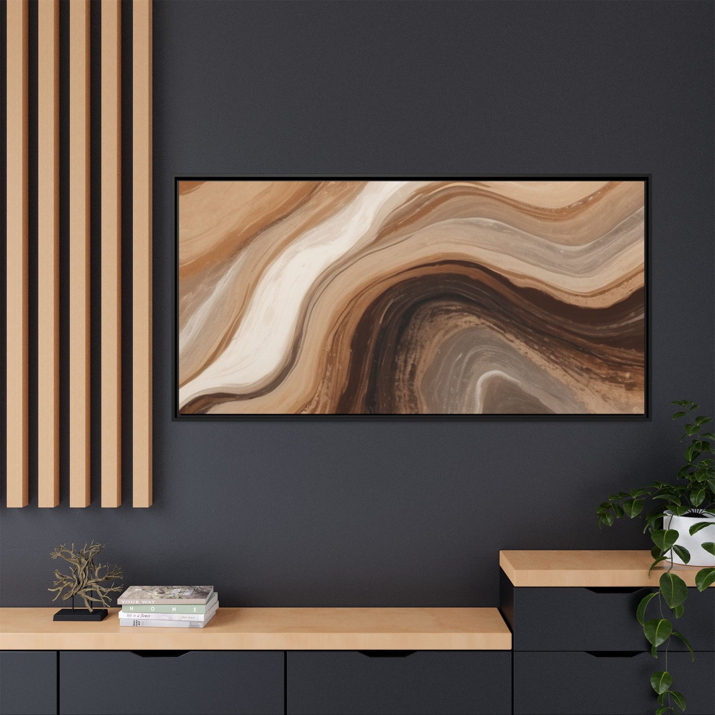 Matte Canvas, Framed (Multi-color)