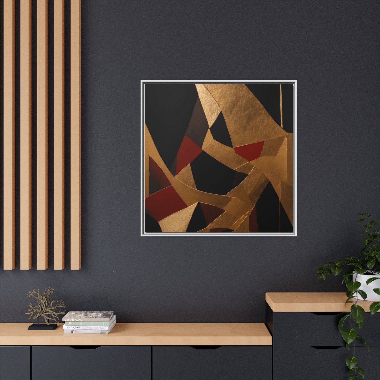 Matte Canvas, Framed (Multi-color)