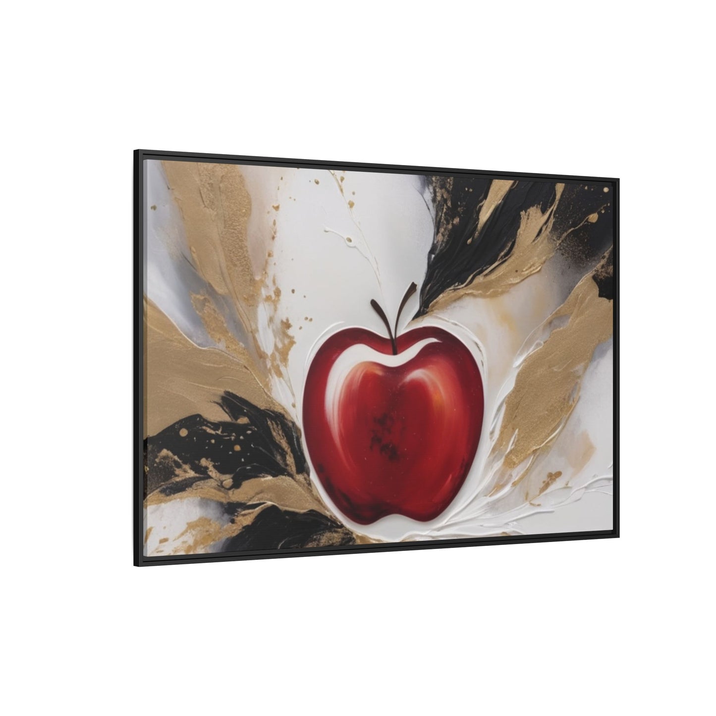 Elegant Apple Canvas Art Print - Framed Wall Decor